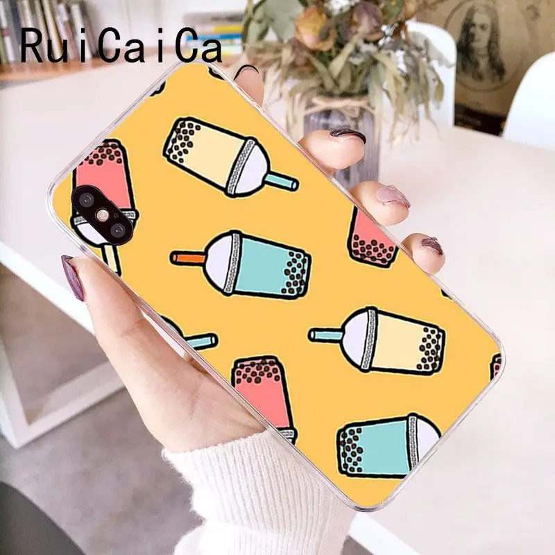Чехол для телефона RuiCaiCa мягкий силиконовый чехол iPhone 8 7 6 6S Plus X XS MAX 5 5S SE XR