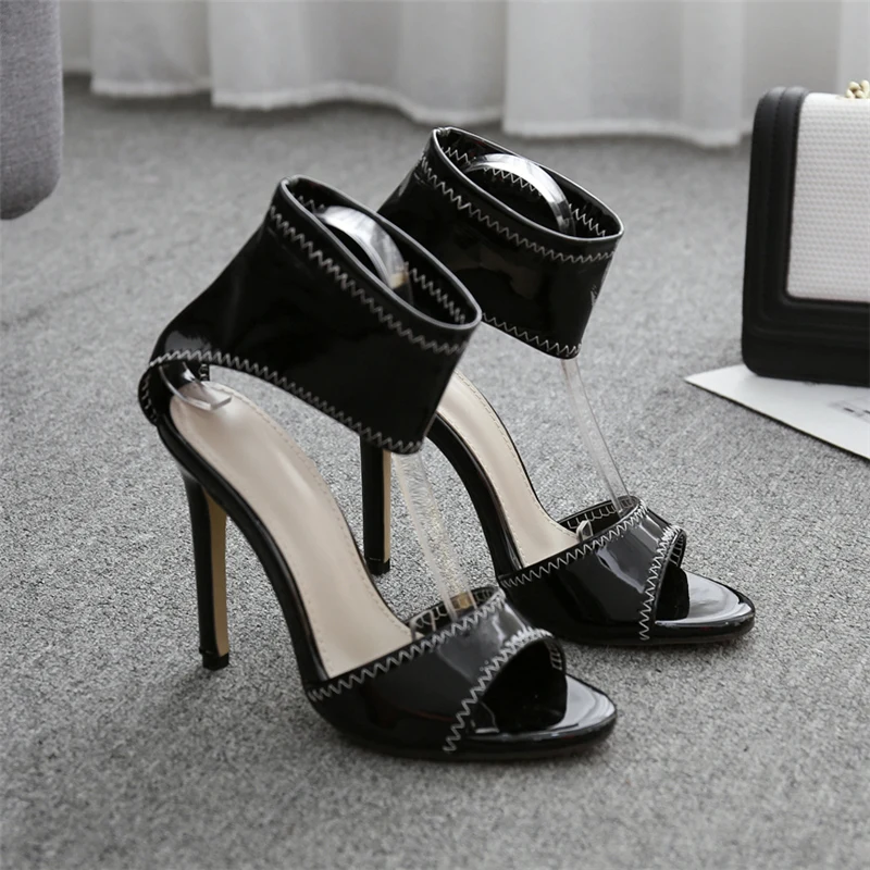 2019 г. женские летние Роскошные туфли-стилеты на молнии высоком каблуке 11 5 см