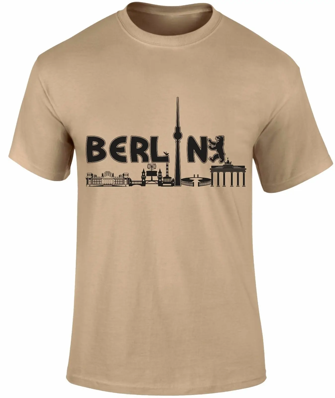

Fashion Men Shirt Free Shipping Berlin City Tour Tourist Graphic Printed Cool Deisgn German City Country T-shirt Summer T-shirt