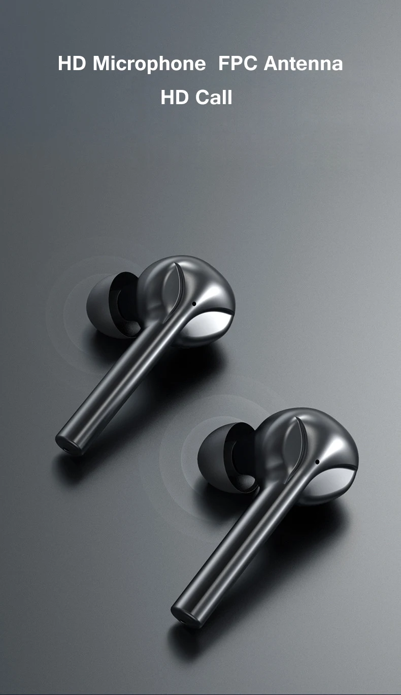 POLVCDG S09 беспроводные Bluetooth наушники Новые Черные Водонепроницаемые Hi-Fi стерео наушники интеллектуальные шумоподавлением наушники с шумоподавлением