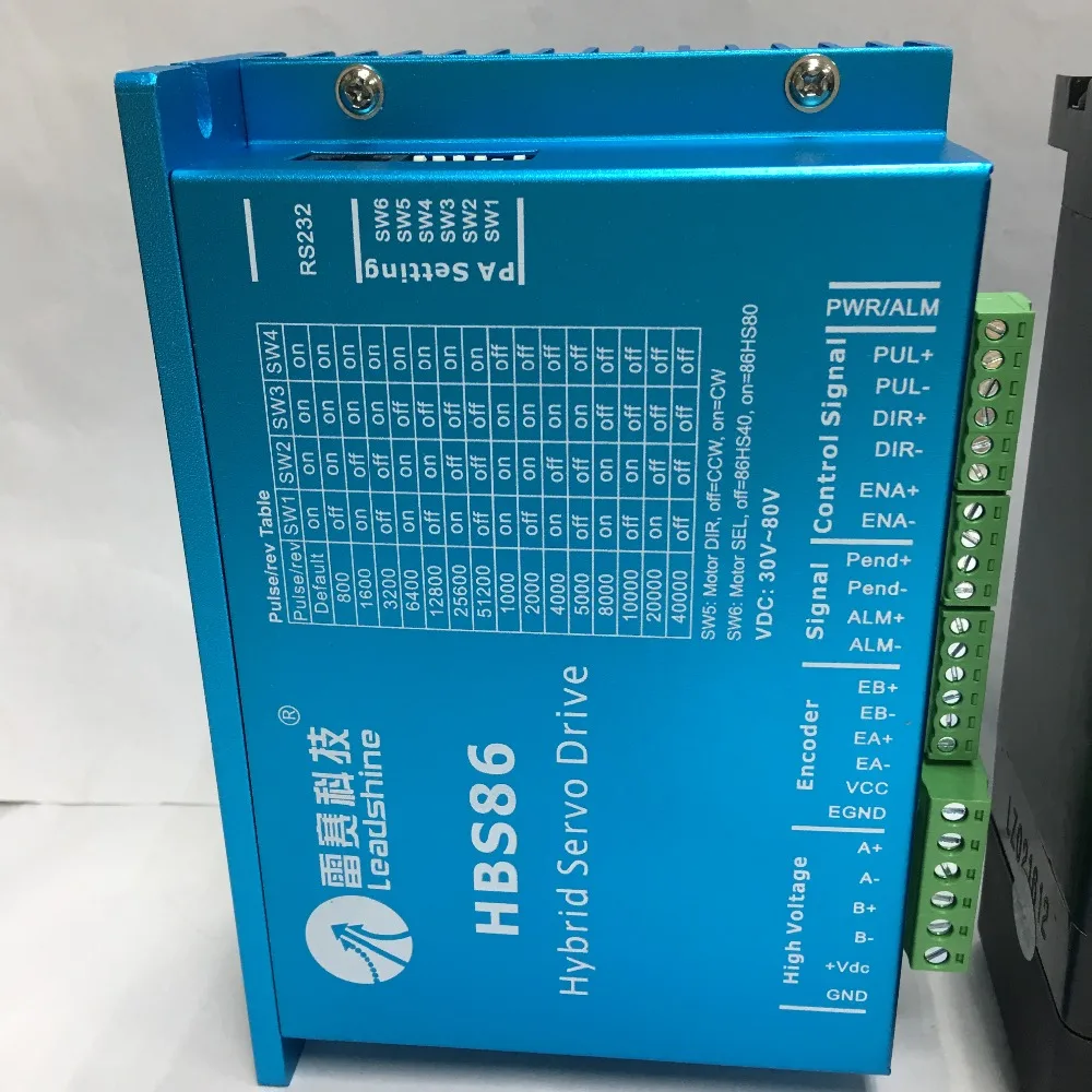 ES-D808(HBS86) andES-M23480(86HSM85-E1) Leadshine легкий сервопривод Гибридный сервопривод и мотор для фрезерного станка с ЧПУ