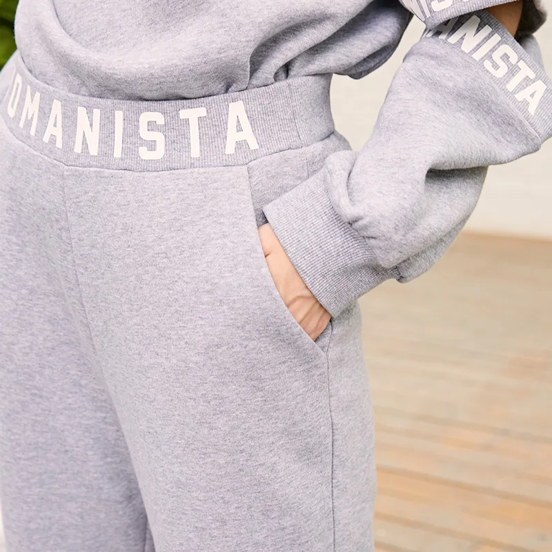 Vero Moda Весна и Лето Письмо печати утолщенные пижамные брюки | 3184R2502