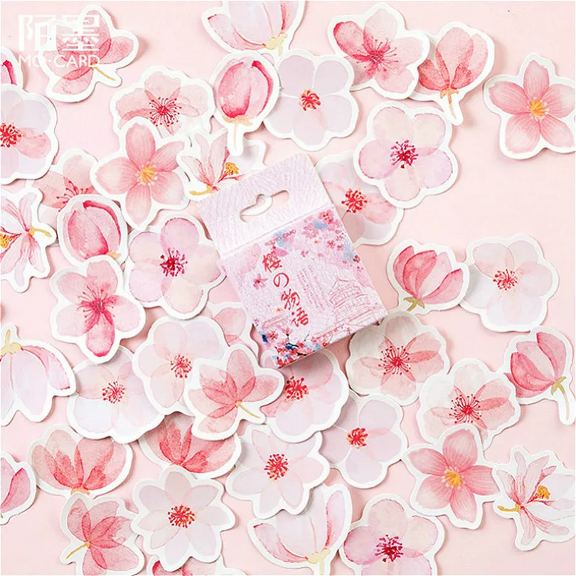 Для выведения токсинов 40 шт цветущая вишня наклейки в виде животных