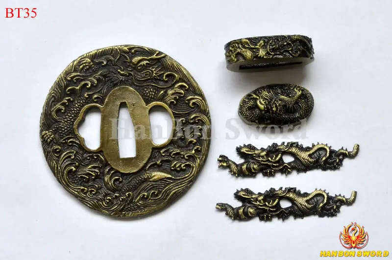 Специальное предложение меч Цуба для катаны Menuki Kashira Fuchi сплав Дракон гвардии
