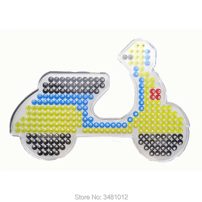 2 шт. пакет бусины Хама 5 мм DIY прозрачные pegboard Perler Bead Puzzle инструмент для творчества