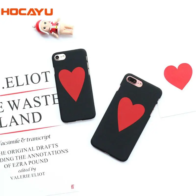 HOCAYU Жесткий Чехол для мобильного телефона с принтом сердца Iphone X 8 8Plus 7 7Plus 6 6S 6Plus