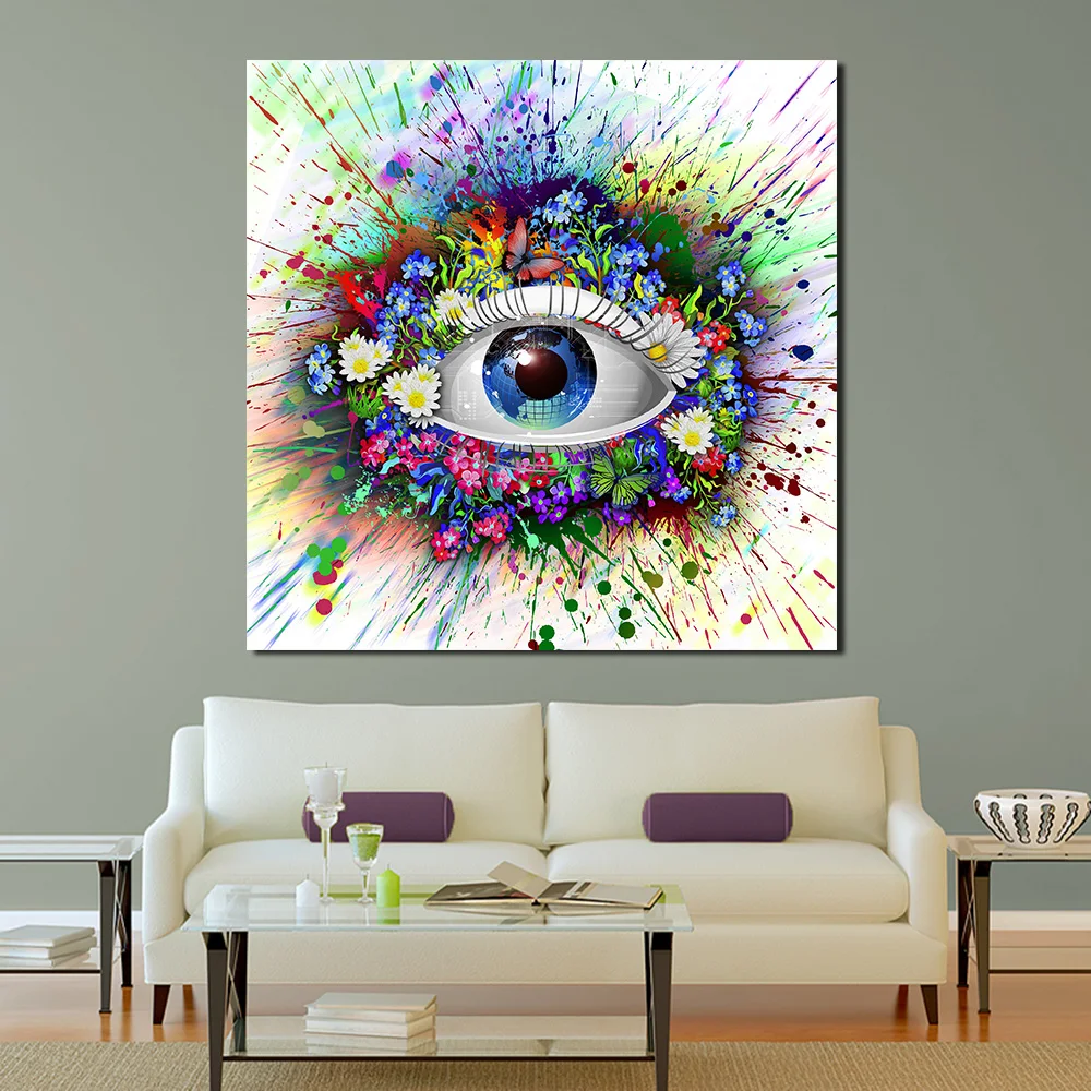 JQHYART цветы к глазам картина маслом настенная живопись холст декоративная для