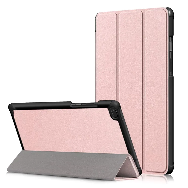 Rose Gold Для lenovo Tab E8 TB-8304F чехол Tri-Fold откидная подставка Магнитная крышка Tab E8 TB-8304F 8 дюймов KST зернистая оболочка для lenovo E8 - Цвет: Rose Gold