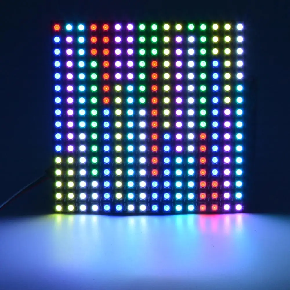Цифровая Гибкая Светодиодная панель 8x8 16x16 8x32 пикселей SK6812 WS2812B RGB Матрица