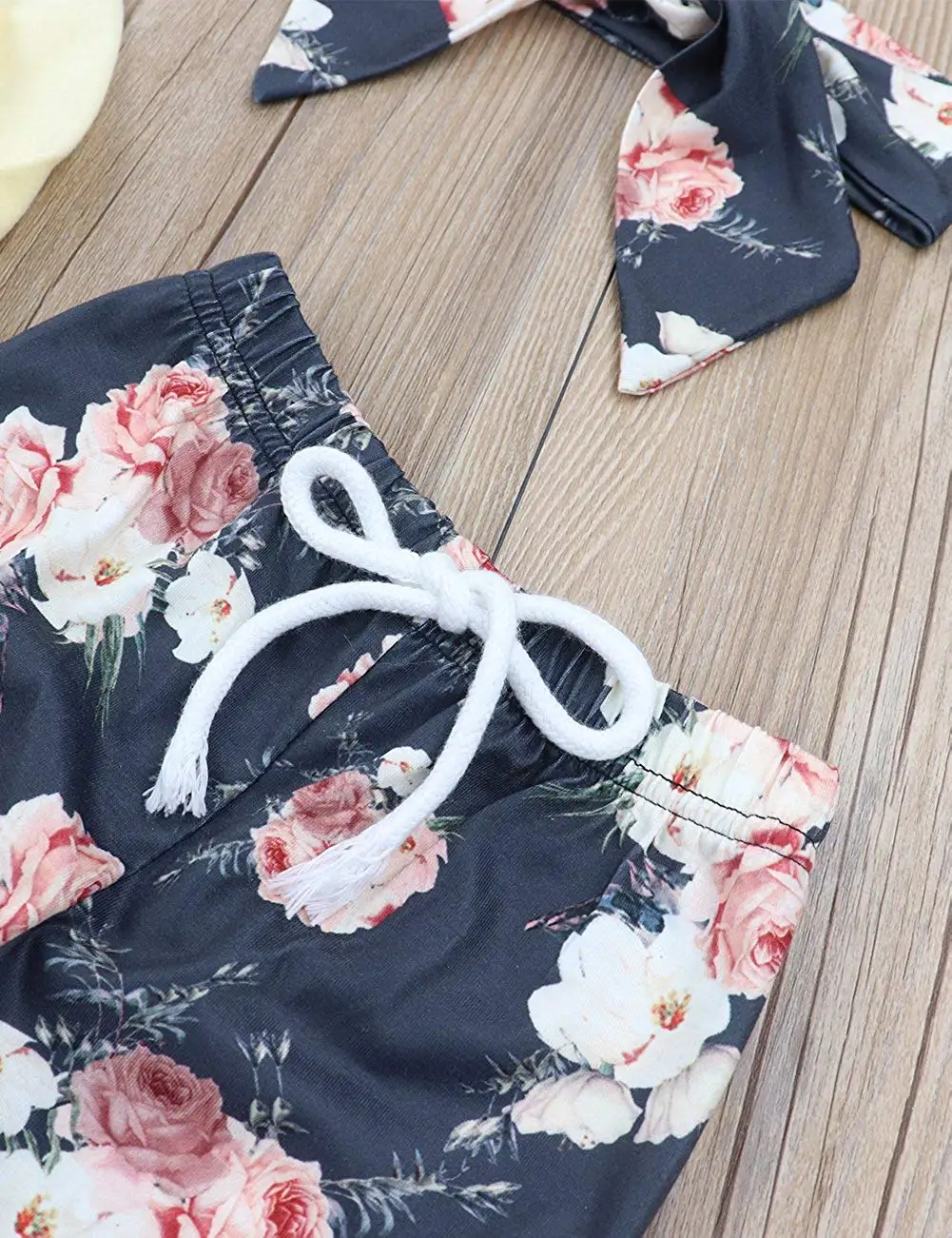 Одежда для маленьких девочек Oklady толстовка с длинным рукавом штаны цветочным