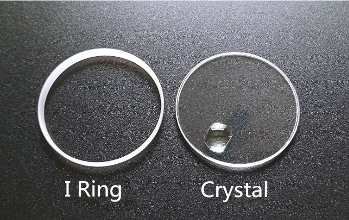 Free Shipping 1pc Flat Sapphire Glass for R-16233/R-68173/R-69173 with Calander and Gasket Watch Repair | Наручные часы