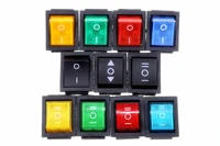 kcd4 on off on 6p on off 4p latching rocker switch 16a 250vac colour light