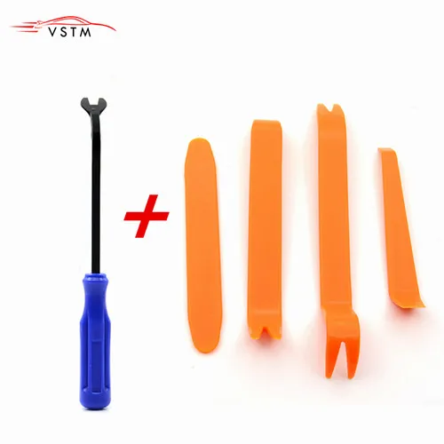 blue with 4pcs Синий автомобиль инструмент для удаления+ 4 шт./компл. Портативный автомобиля Панель аудио набор инструментов для удаления комплект практичный Автомобильный ремонт ручные инструменты - Название цвета: blue with 4pcs