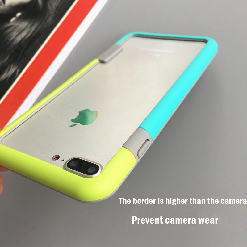 XinWen противоударный роскошный оригинальный чехол для apple iphone7 7 s 4 PC Macio frame de phone case