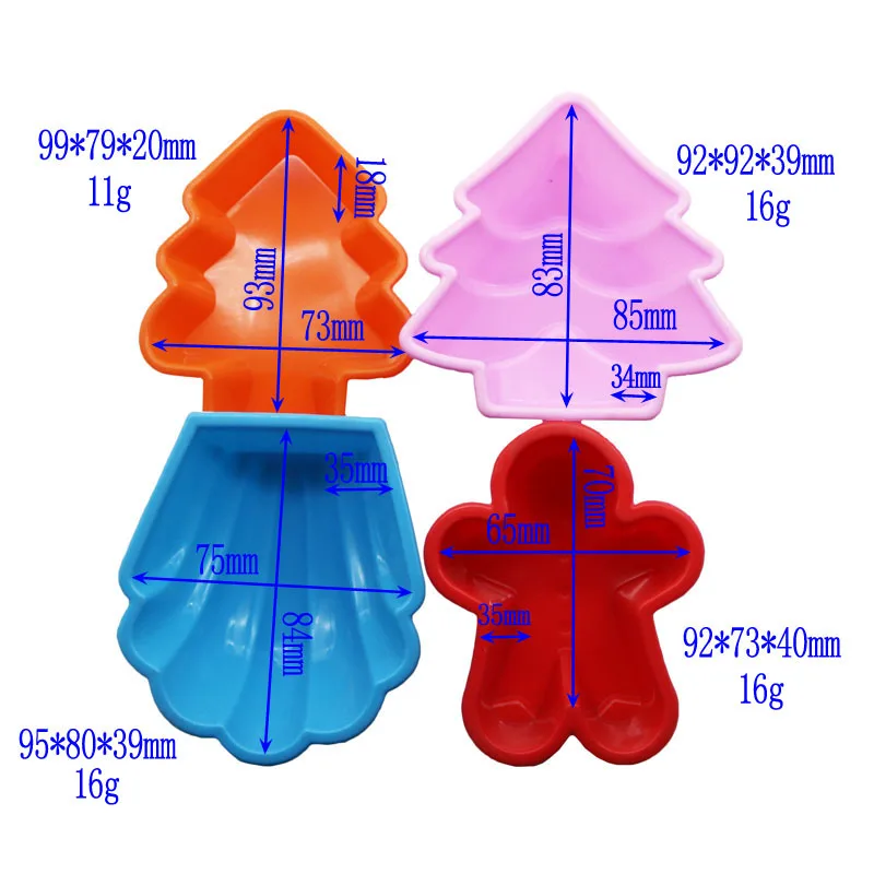 Силиконовая форма для маффинов тортов декоративная Рождественская елка