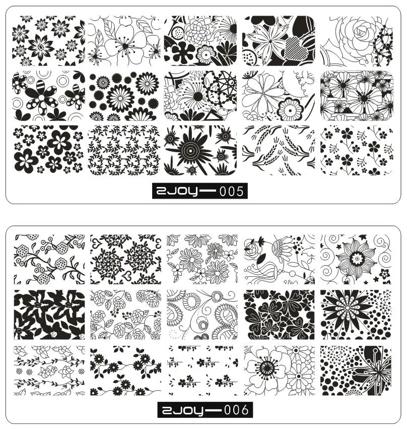 1 шт. новые штамповочные пластины весенние цветы шаблон Изображение Штамповка