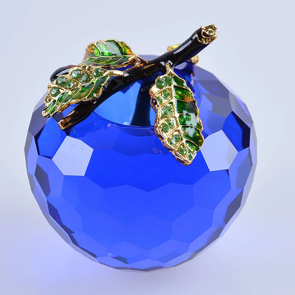 Горячая Распродажа на русском языке синие кристаллы яблоко пресс папье