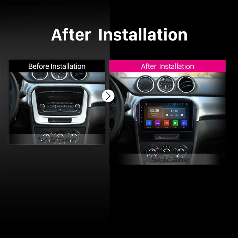 Seicane Android 10 0 9 дюймов Автомобильный Радио dvd плеер для 2015 2016 Suzuki Vitara GPS навигация
