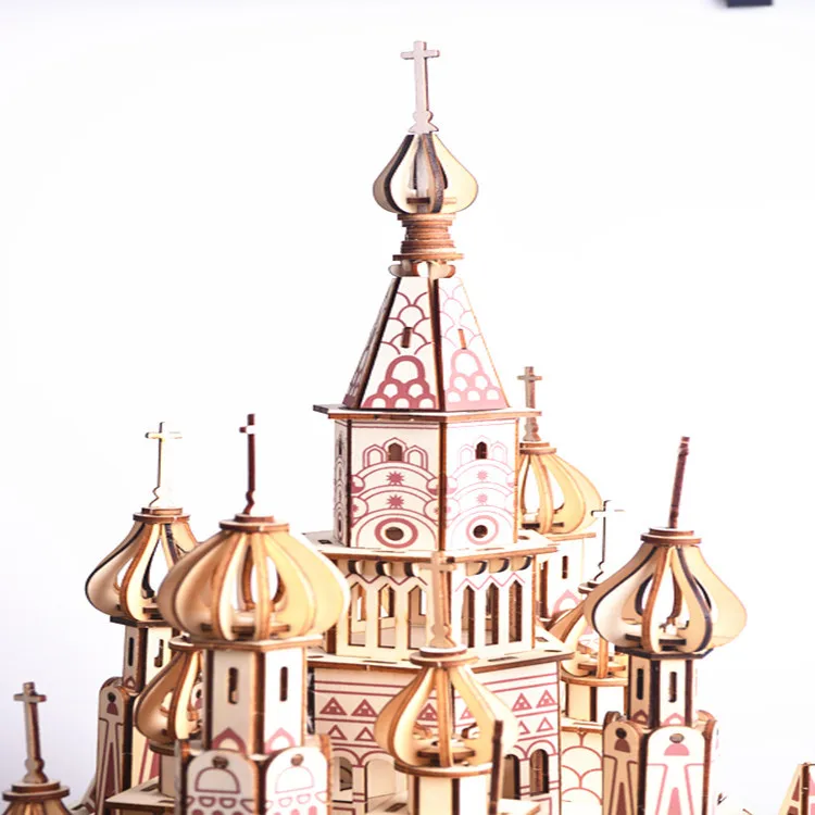 Деревянные пазлы сделай сам деревянные 3D в русском стиле для детей и взрослых