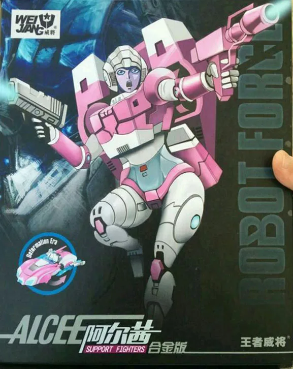Arcee only Новое поступление Weijiang MW-002 Sqweeks Arcee металлическая часть негабаритных трансформаций робот игрушка - Цвет: Arcee only