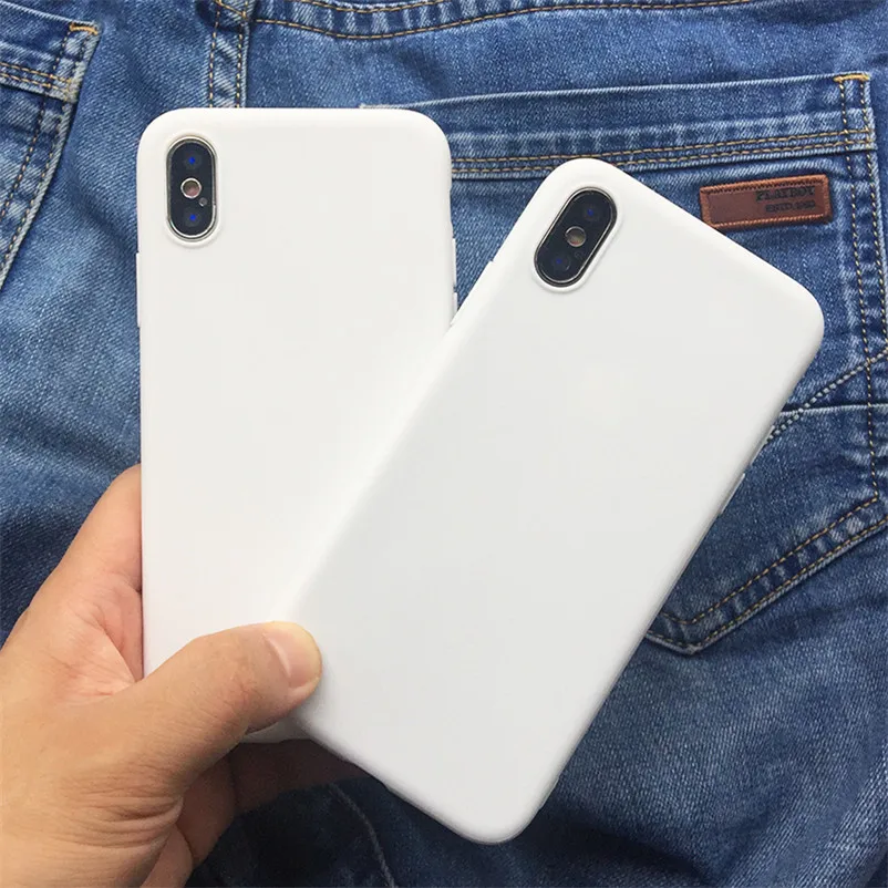 ТПУ белый черный матовый чехол для Huawei P20 P30 P40 Mate 10 20 30 Lite Pro P Smart Y6 Y7 Y9 Prime 2019 2018 Honor 10i