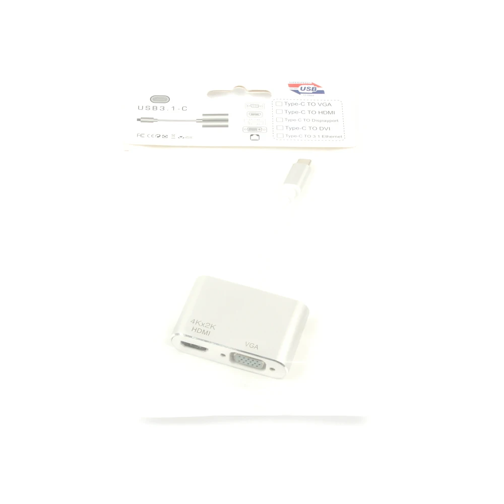 USB C-HDMI/VGA. Док-станция любого ноутбука с портом типа C 2 в 1 USB-кабель | Электроника
