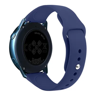 Navy blue Высококачественные силиконовые сменные наручные часы ремешок для Xiaomi Huami Amazfit Bip Lite браслет для Garmin Forunner 645/245 - Цвет: Navy blue