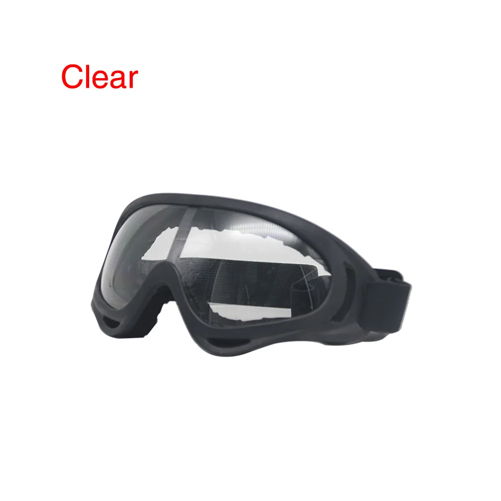 clear Sclmotos-Новые мотоциклетные лыжные сноубордические пылезащитные очки линзы оправа Очки для активного спорта, ветрозащитные очки гонки - Цвет: clear