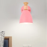 hawberry led modern minimalist interior lighting home pink sky blue small cute style girl bedroom bedside study wall lamp