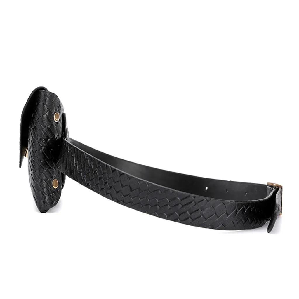 

OCARDIAN Fanny Pack Women Belt Bag Leather Waist Bag Fashion Women's Pure Color PU Messenger Shoulder Chest pochete J20