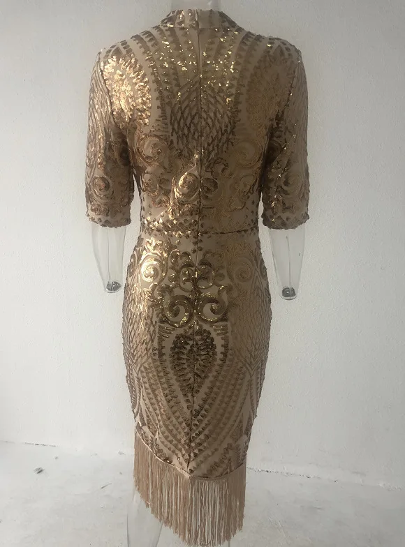 

Celebrity Party Dress Fashion Night Club Summer Dresses Tassel Bodycon New Style Elegant Women