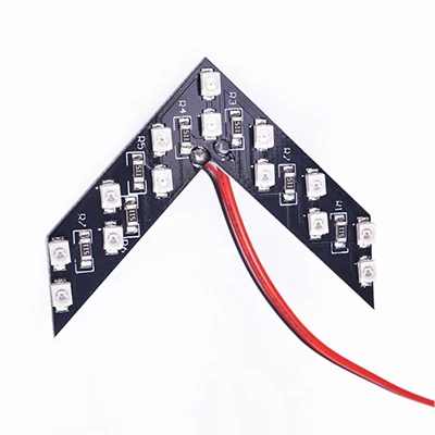 2 шт./компл. 33/14 SMD СВЕТОДИОДНЫЙ стрелка панели автомобиля указатель поворота бокового зеркала индикатор последовательного 5 видов цветов вспышка светильник г - Цвет: 14 LED