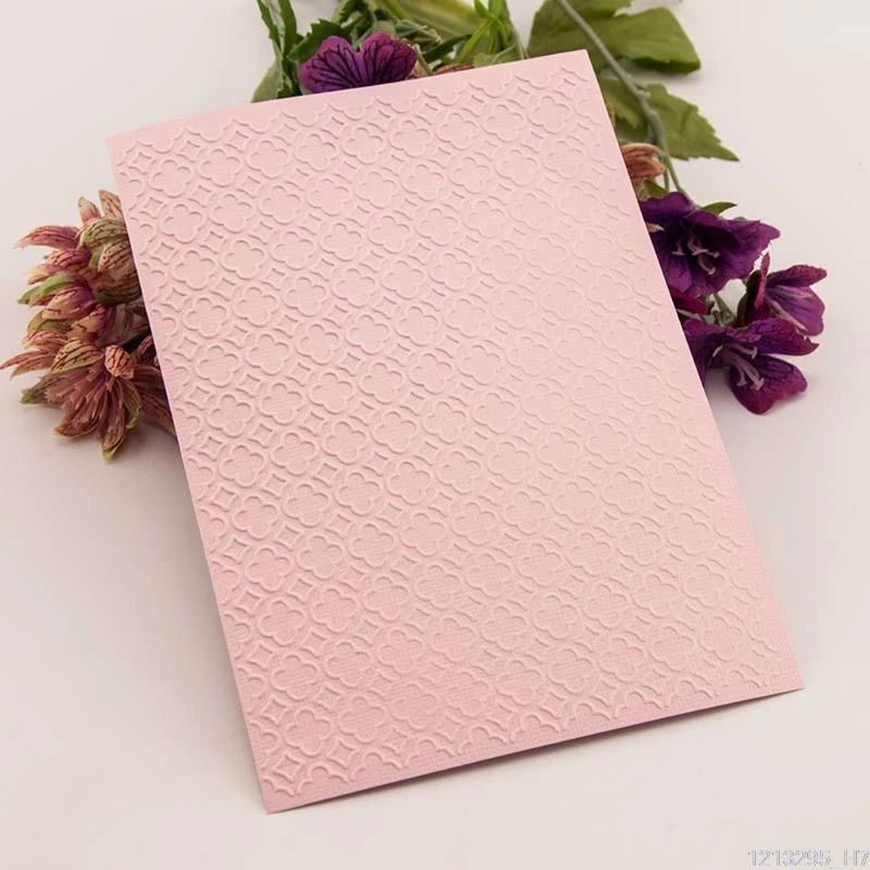 

Plastic Embossing Folder Template DIY Scrapbook Photo Album Card Crafts Creative