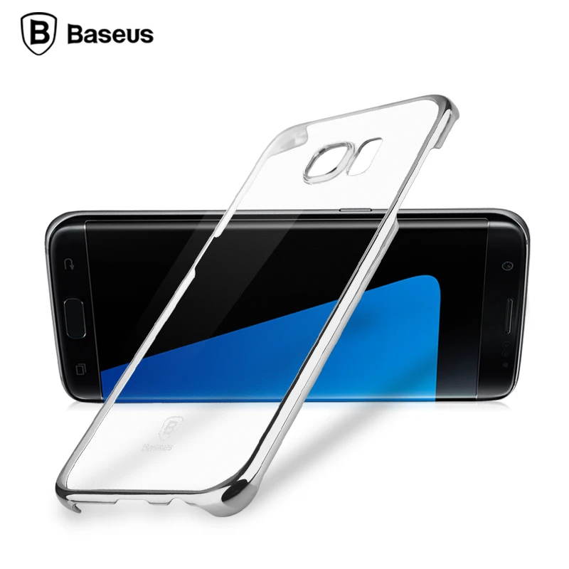 Baseus для Samsung Galaxy S7 край чехол Роскошные Покрытие Рамки трудно PC задняя крышка Ultra