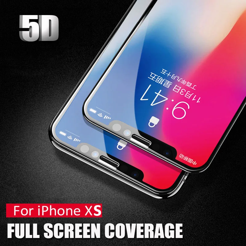 JONSNOW 5D изогнутое закаленное стекло для iPhone X XS 5 8 дюймов Max 6 XR 1 защита переднего