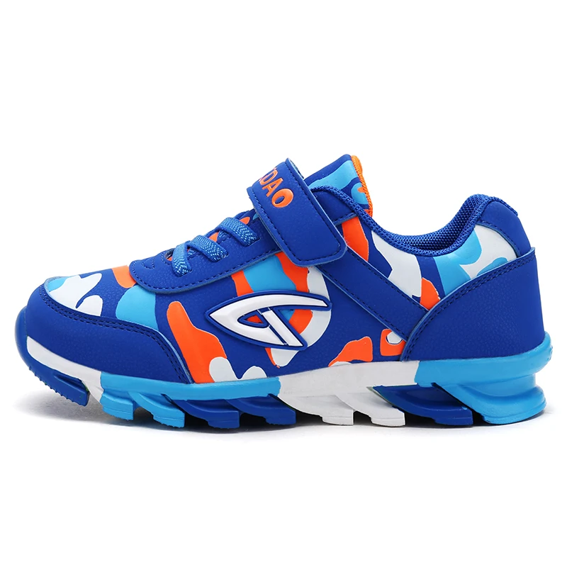 Кожаные детские кроссовки для мальчиков модные бега спортивная детская