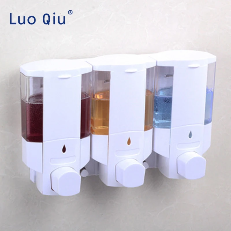 Домашняя Тройная дозатор для мыла abs пластиковая настенная Коробка бутылка