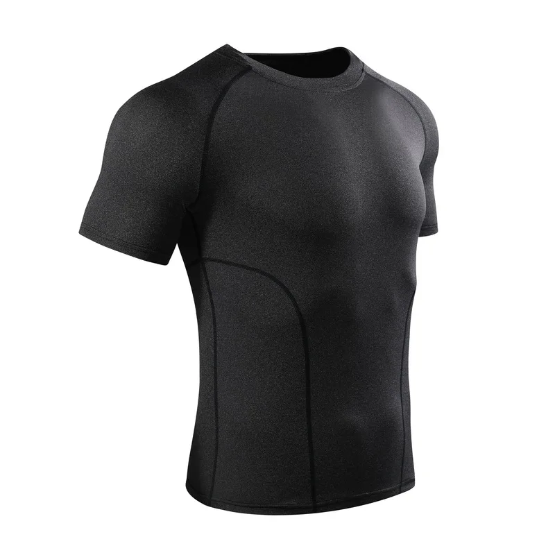 Adhemar быстросохнущая Спортивная футболка для мужчин полиэстер Рашгард ММА с