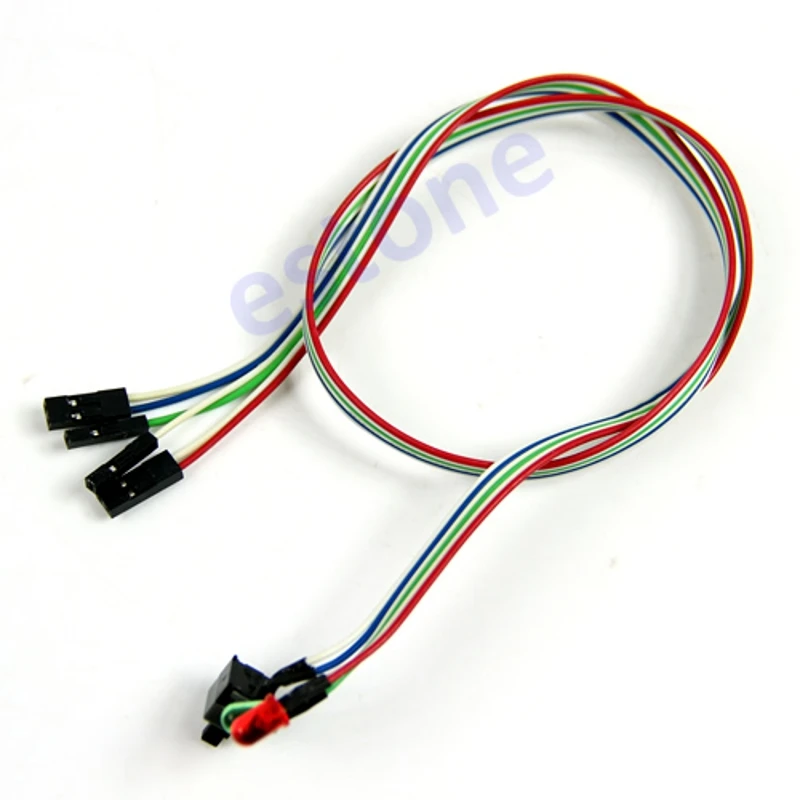 Чехол для настольного компьютера ATX Power On Switch Cable Reset с HDD светодиодный светильник