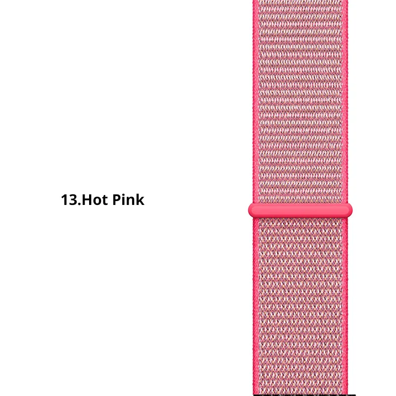 Hot Pink 22 мм 20 мм нейлоновый ремешок для samsung Galaxy Watch 46 мм 42 мм ремешок для samsung gear S3 Classic Frontier gear S2 Huami Amazfit - Цвет ремешка: Hot Pink