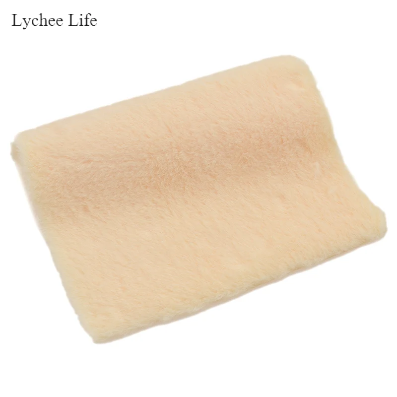 Lychee Life Простой DIY ручной работы имитация меха мягкая ткань для домашнего текстиля