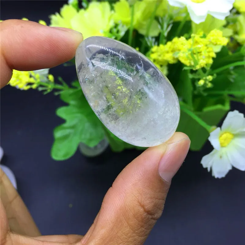 

1 шт., натуральный прозрачный кварцевый драгоценный камень, Йони, яйцо, медитация для исцеления чакр с помощью рейки, кристалл для украшения ...
