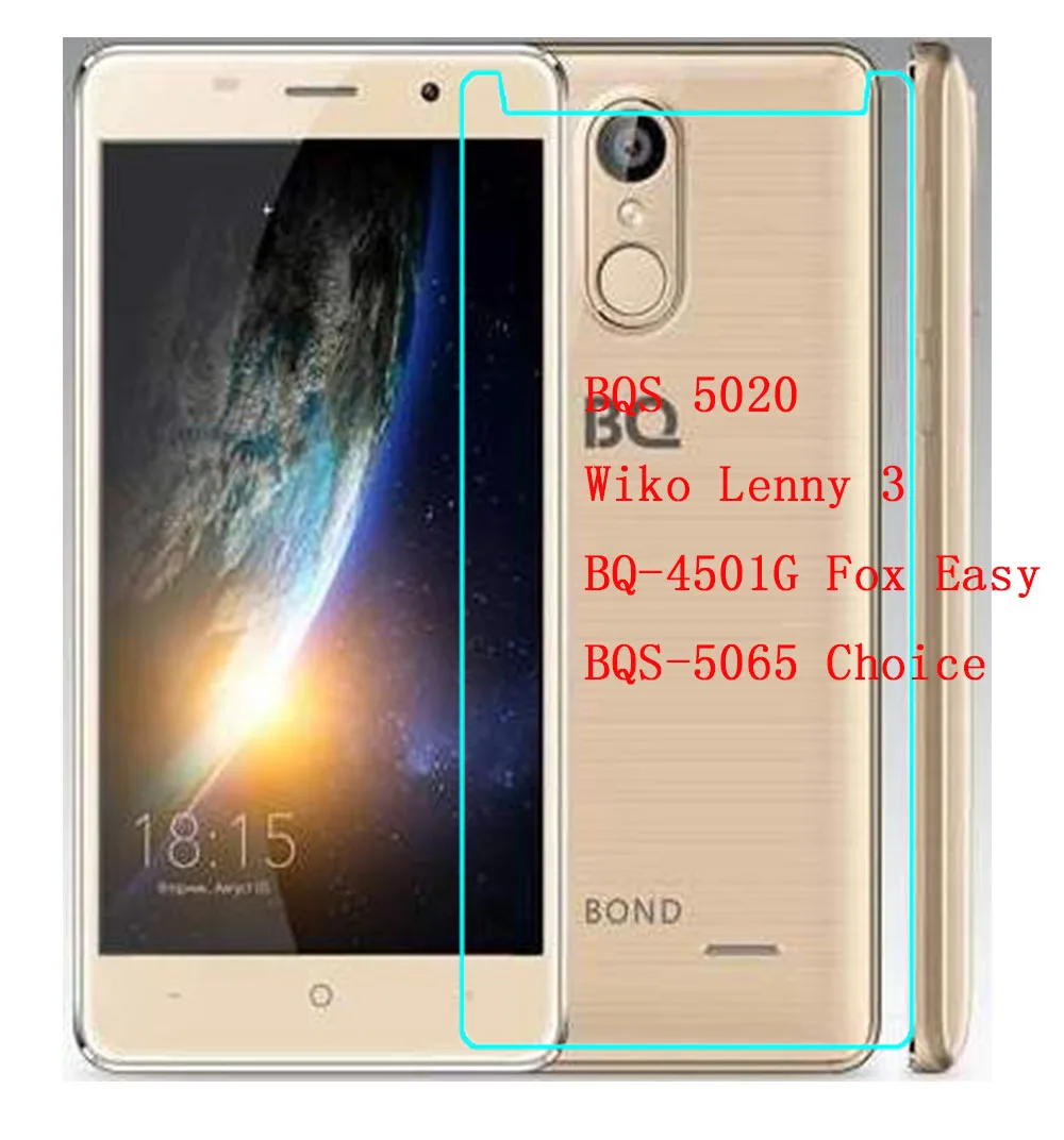Защитная пленка для экрана из закаленного стекла Wiko Lenny 3 BQ Strike BQS 5020 4501G Fox Easy 5065