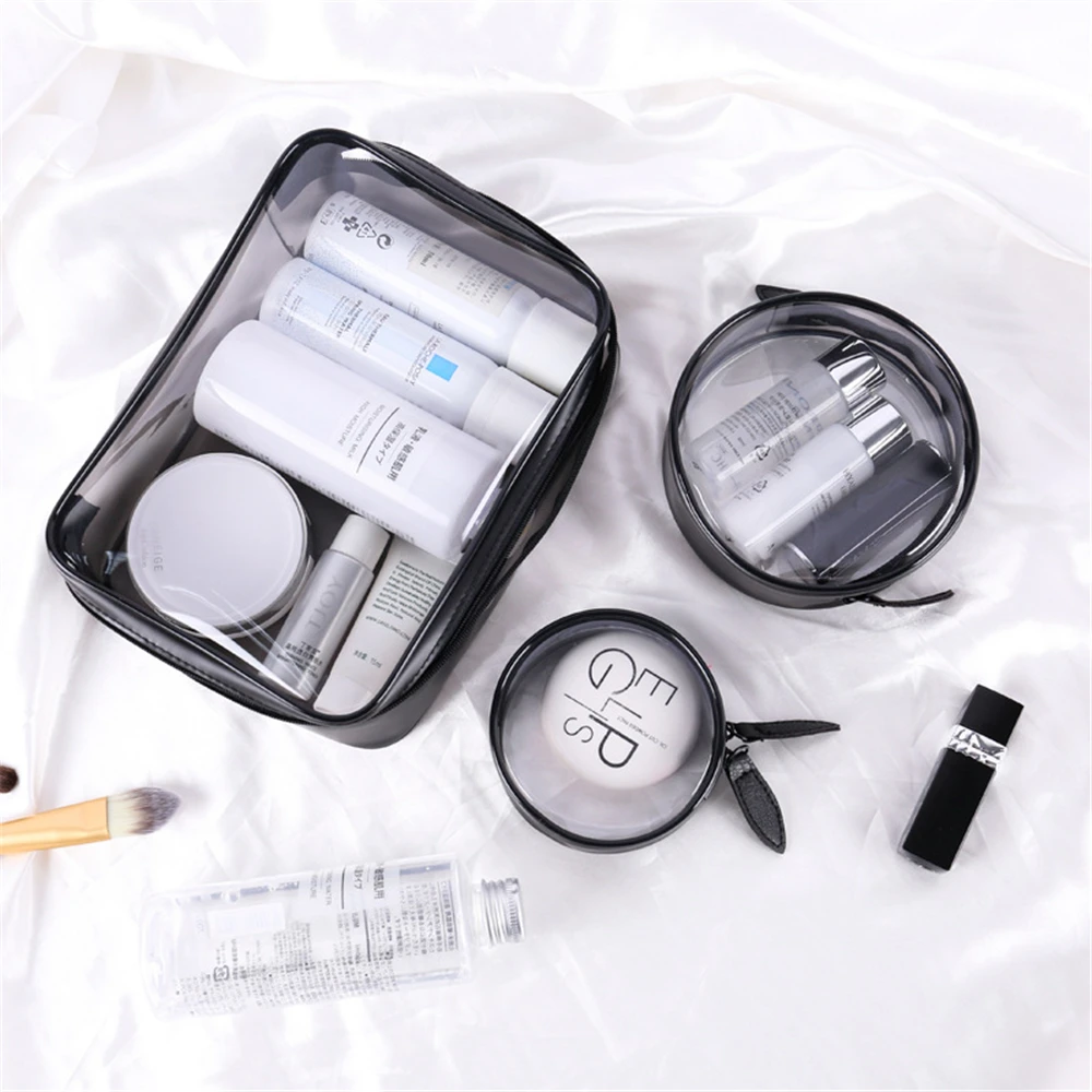 RASABOX набор из 3 переносных прозрачных косметических сумок для хранения косметики