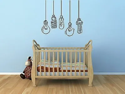 Креативные DIY Забавные различные электрические лампочки настенные наклейки