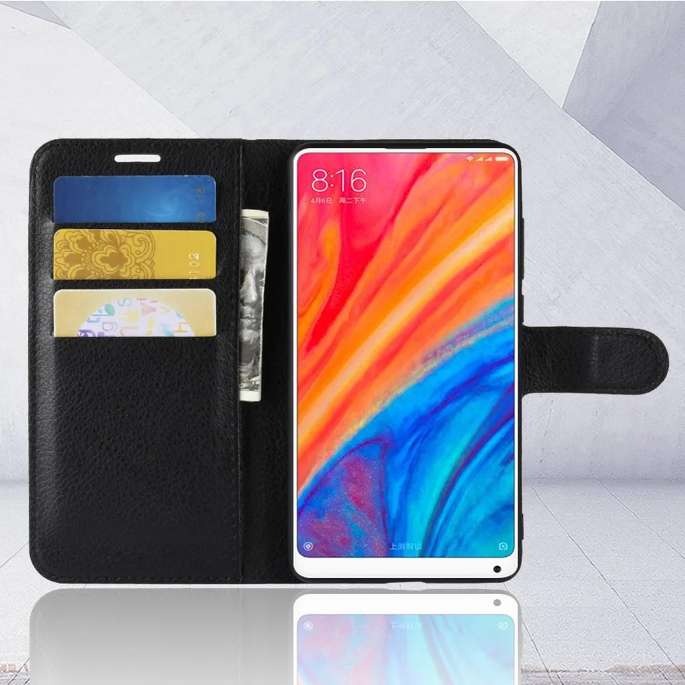 Для xiaomi mi Mix 2 S чехол откидная крышка искусственная кожа для x Чехол на весь экран