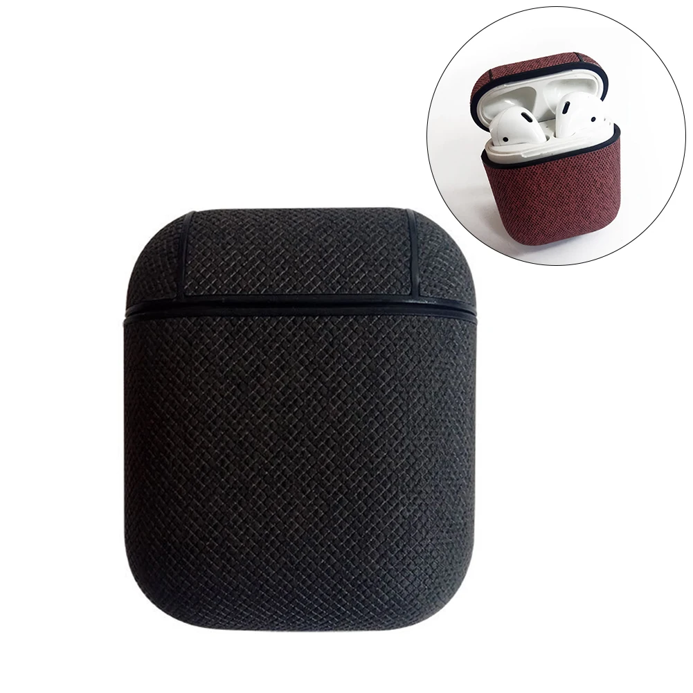 Кожаный чехол для наушников из искусственной кожи с Bluetooth Airpods тонкий