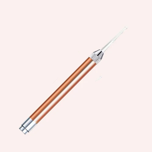 Rose Gold Long Type Медицинский Карманный Домашний Пальчиковый фонарь светодиодный фонарик офтальмоскоп отоскоп инструмент визуальная Ушная ложка для воска ушной палочки очищающий эндоскоп - Цвет: Rose Gold Long Type
