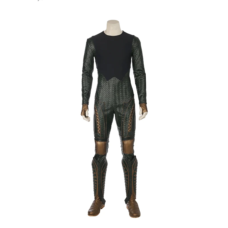 jumpsuit MANLUYUNXIAO/Высококачественный костюм для косплея в Лиге Justice Aquaman, костюм аквамена, мужской костюм аквамена из кожи под заказ - Цвет: jumpsuit
