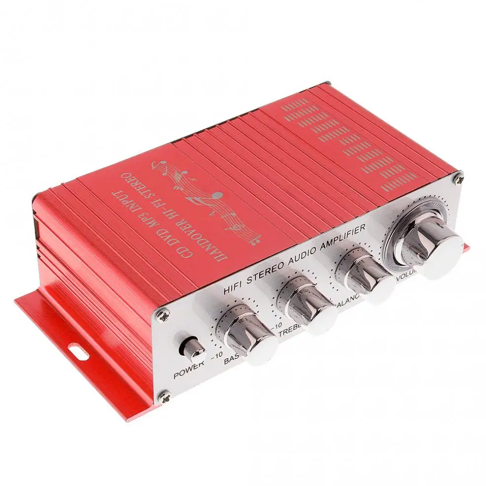 DC12V 5A 85dB передача Hi-Fi автомобильный стерео усилитель поддержка CD/DVD/MP3 вход для мотоцикла/дома